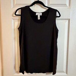 Joseph Ribkoff Black Sleeveless Blouse | Elegant Layering Tank | Size 14
